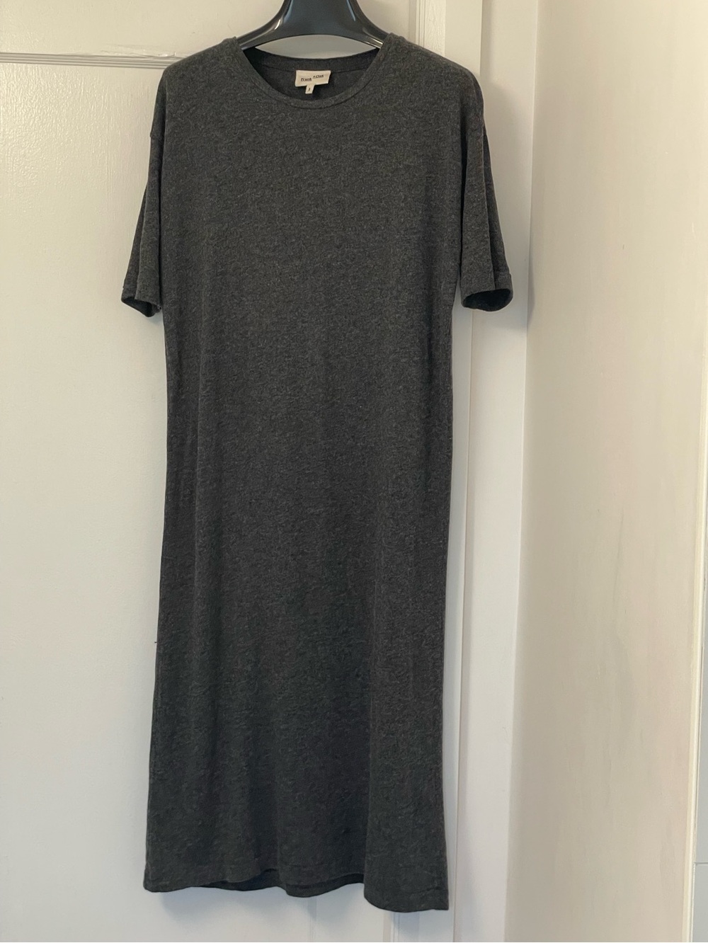 Frank & Oak Charcoal Gray Midi T-Shirt Dress